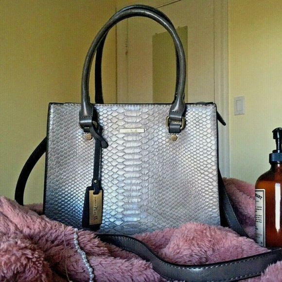 Simply Noelle Handbags - SIMPLY NOELLE Gray Faux Crocodile Leather Handbag